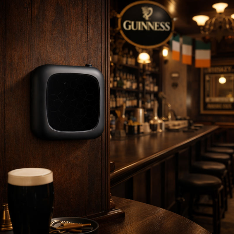 Home oil diffuser in bar or restaurant providing continuous background fragrance and odour control