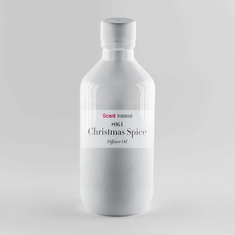 Christmas diffuser oil bottle with cinnamon and clove
